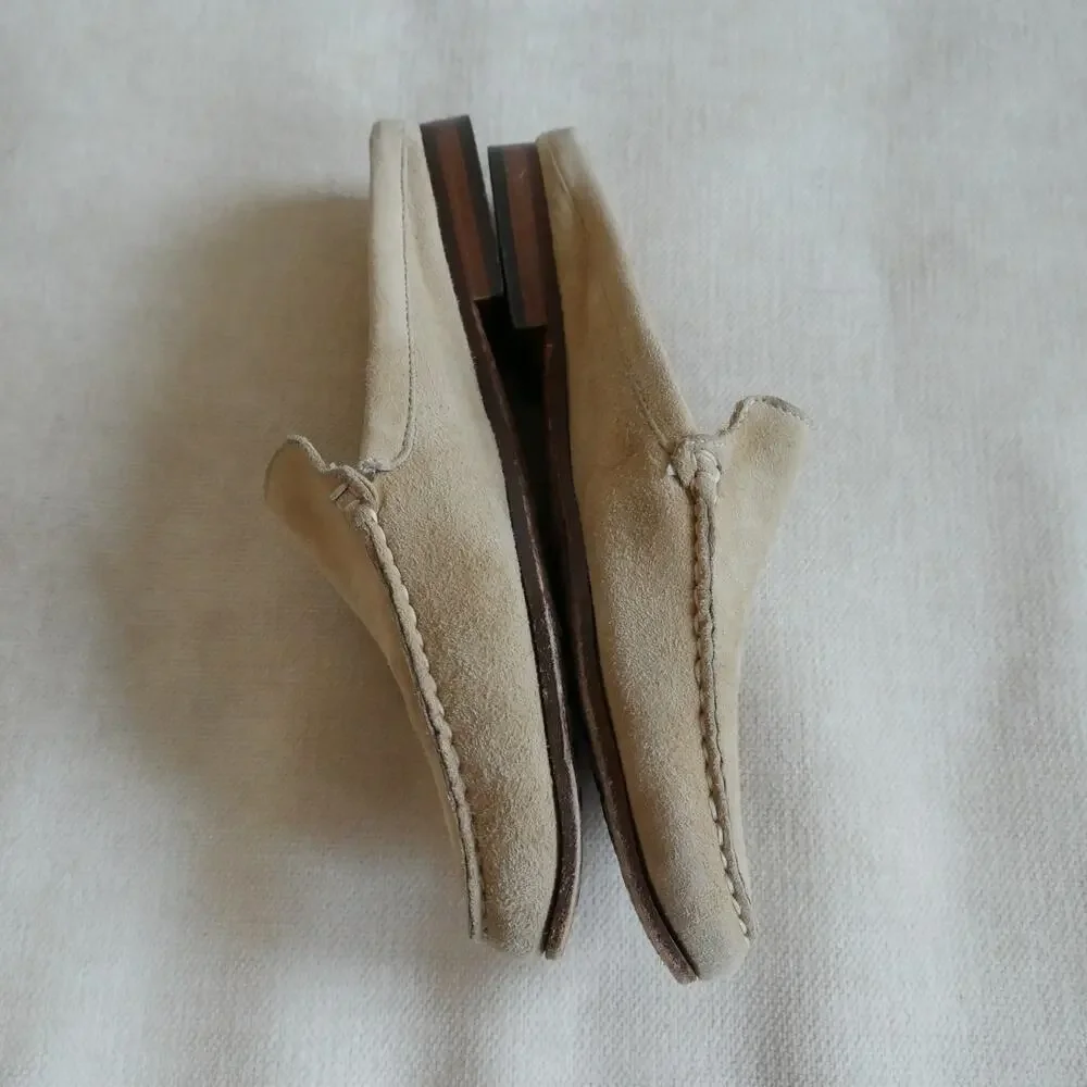 L’ARTE DEL SANDALO CAPRESE Loafer suede mule slide made in Italy 38 or 7.5 - Picture 5 of 15